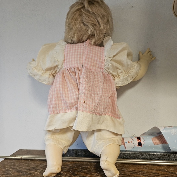 Vintage and Rare Thumbelina Doll Soft Body Doll with Pink Dress and Bloomers - Picture 3 of 11